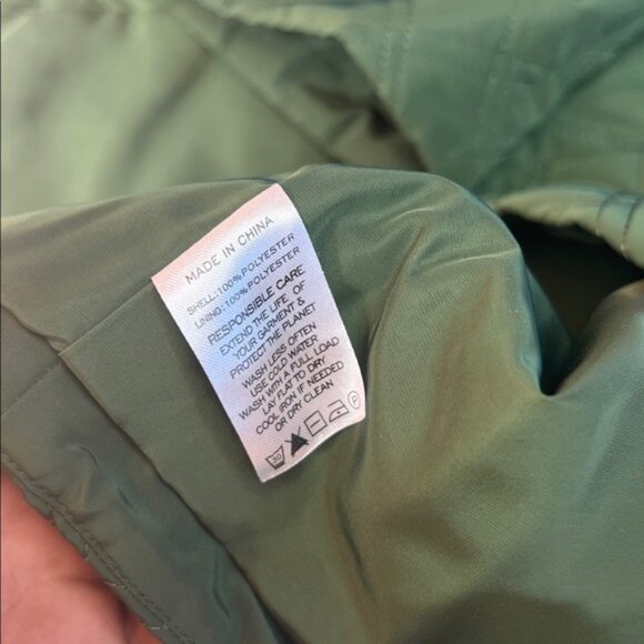 Hill House The Blake jacket leaf green Peter Pan collar neutral wide sleeve XXL - Picture 16 of 16